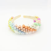 Diadema Tejida Multicolor Boreal - Bambú Rosa Joyas y Accesorios